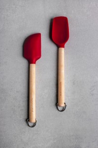 Set 2 mini-spatule, silicon, Empire Red - KitchenAid