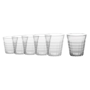 Set 6 pahare sticla, 275ml, "Prisme" - Duralex