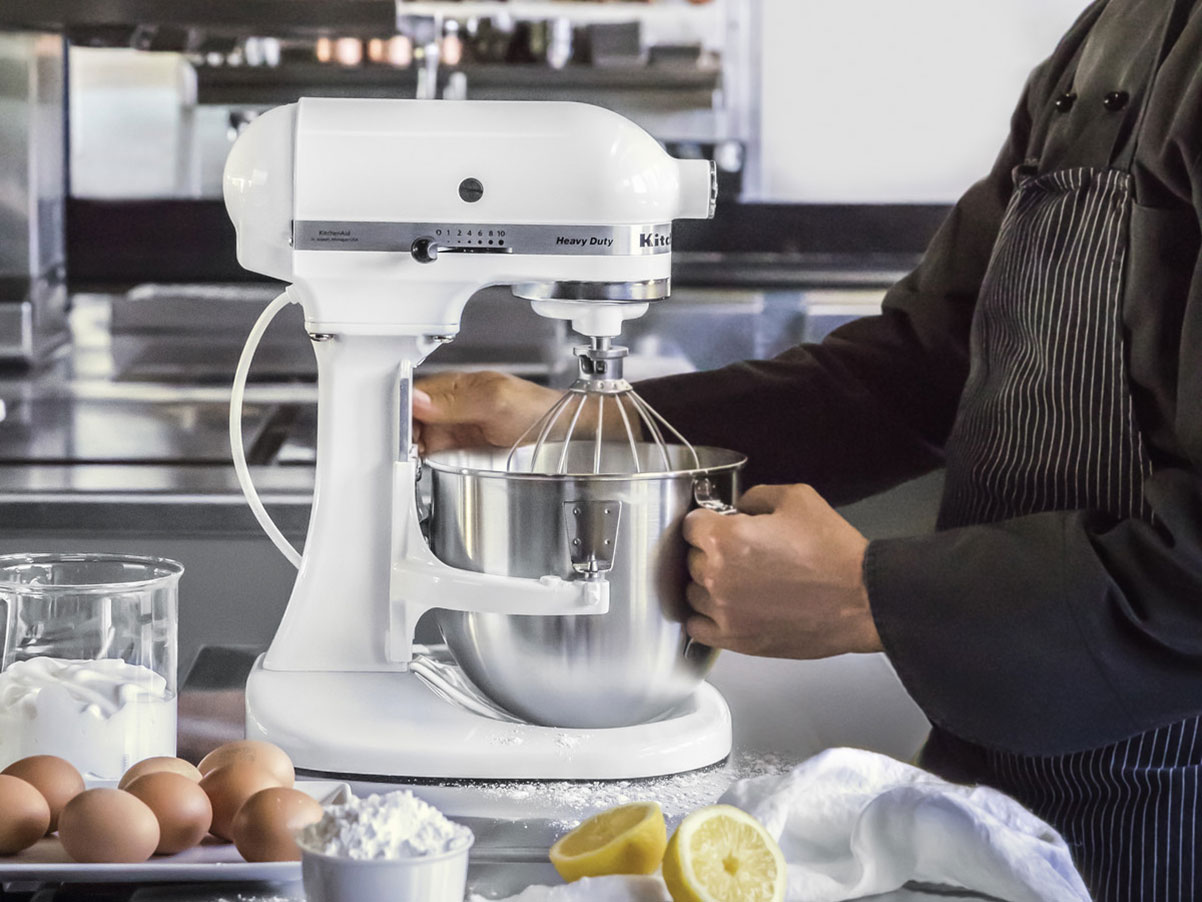 Fuld blur bit Professional "Heavy Duty" Mixer, 4.8 L, White color - KitchenAid brand |  KitchenShop