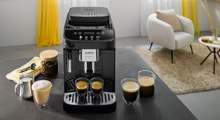 Automatic espresso machine, 1450W, "Magnifica Evo", Black DeLonghi